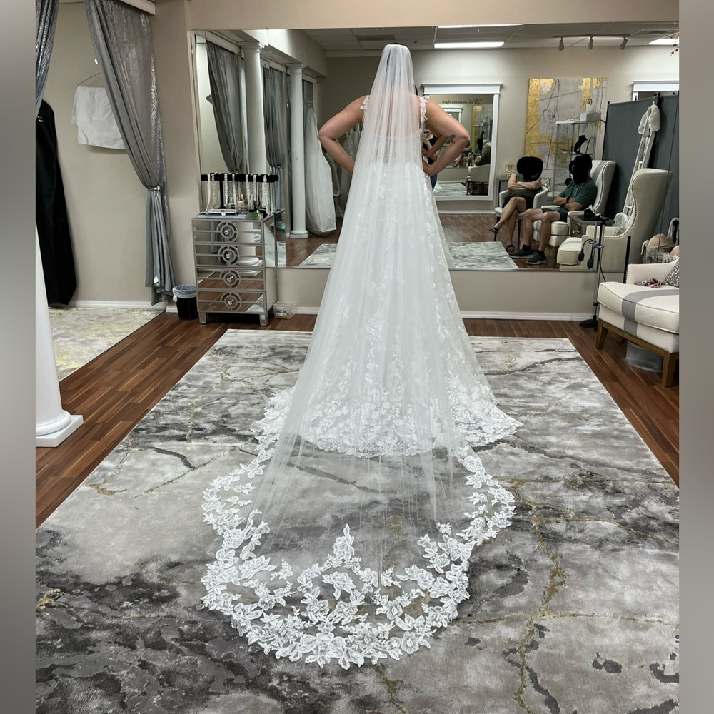 Cathedral Ivory Lace Veil